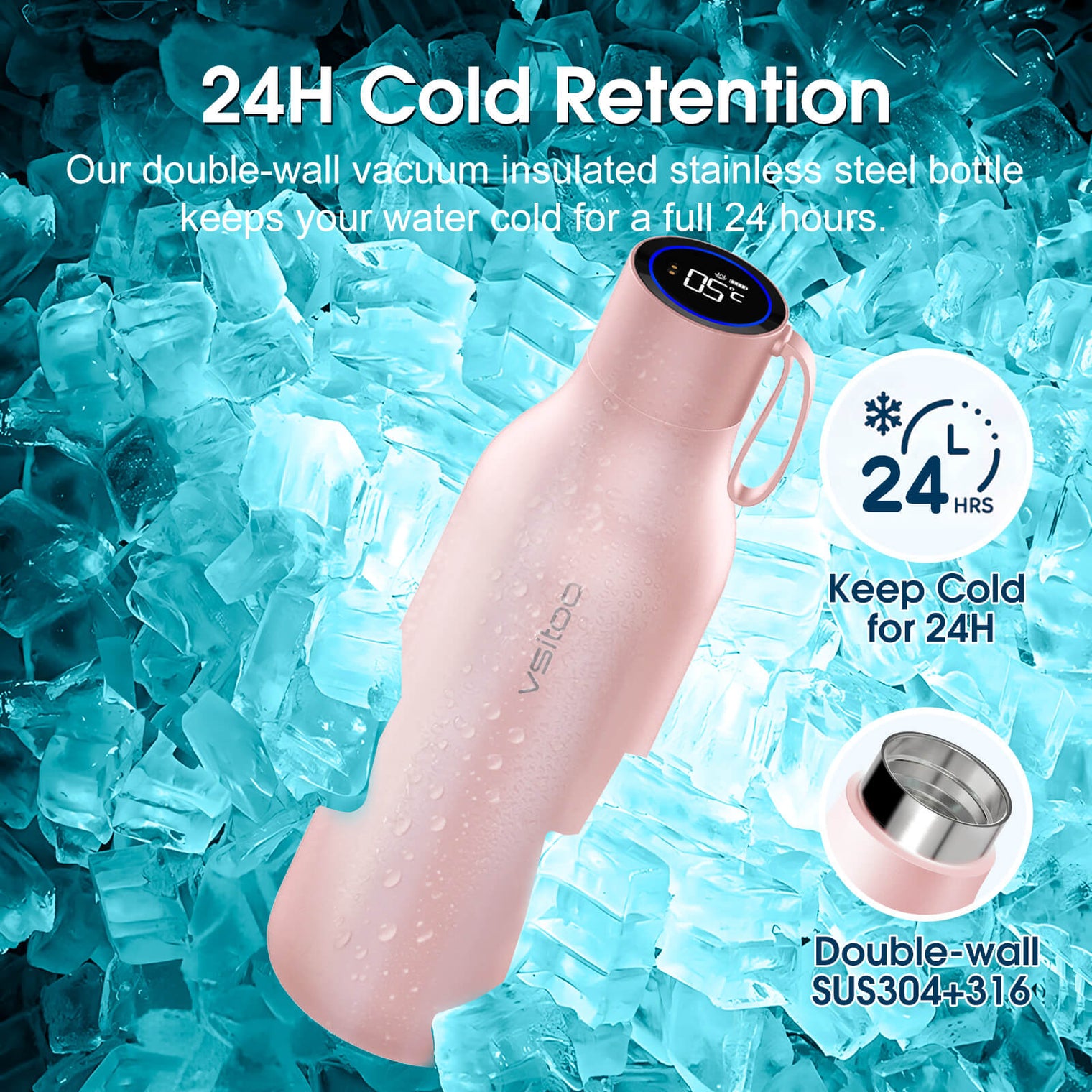 VSITOO AI Self-Cleaning Water Bottle-S1 Max VSITOO