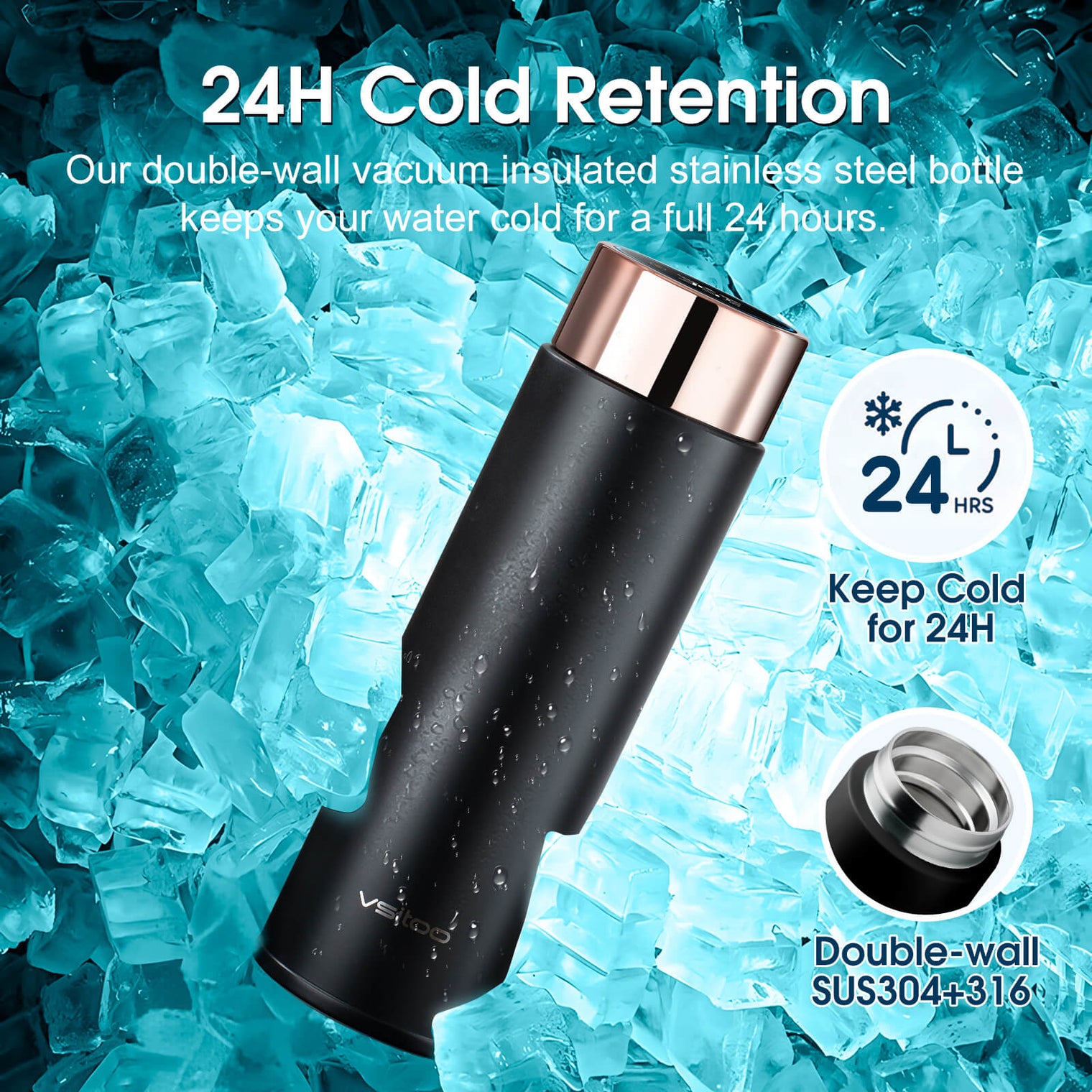 VSITOO AI Self-Cleaning Water Bottle-S1 Lite VSITOO