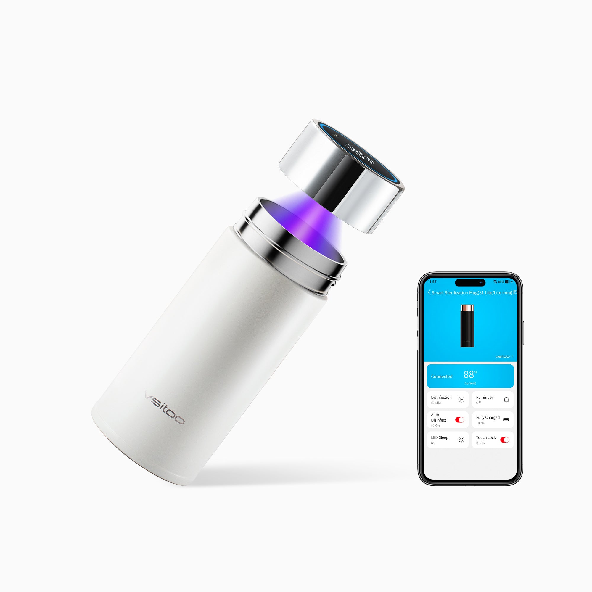 VSITOO AI Self-Cleaning Water Bottle-S1 Lite mini - VSITOO