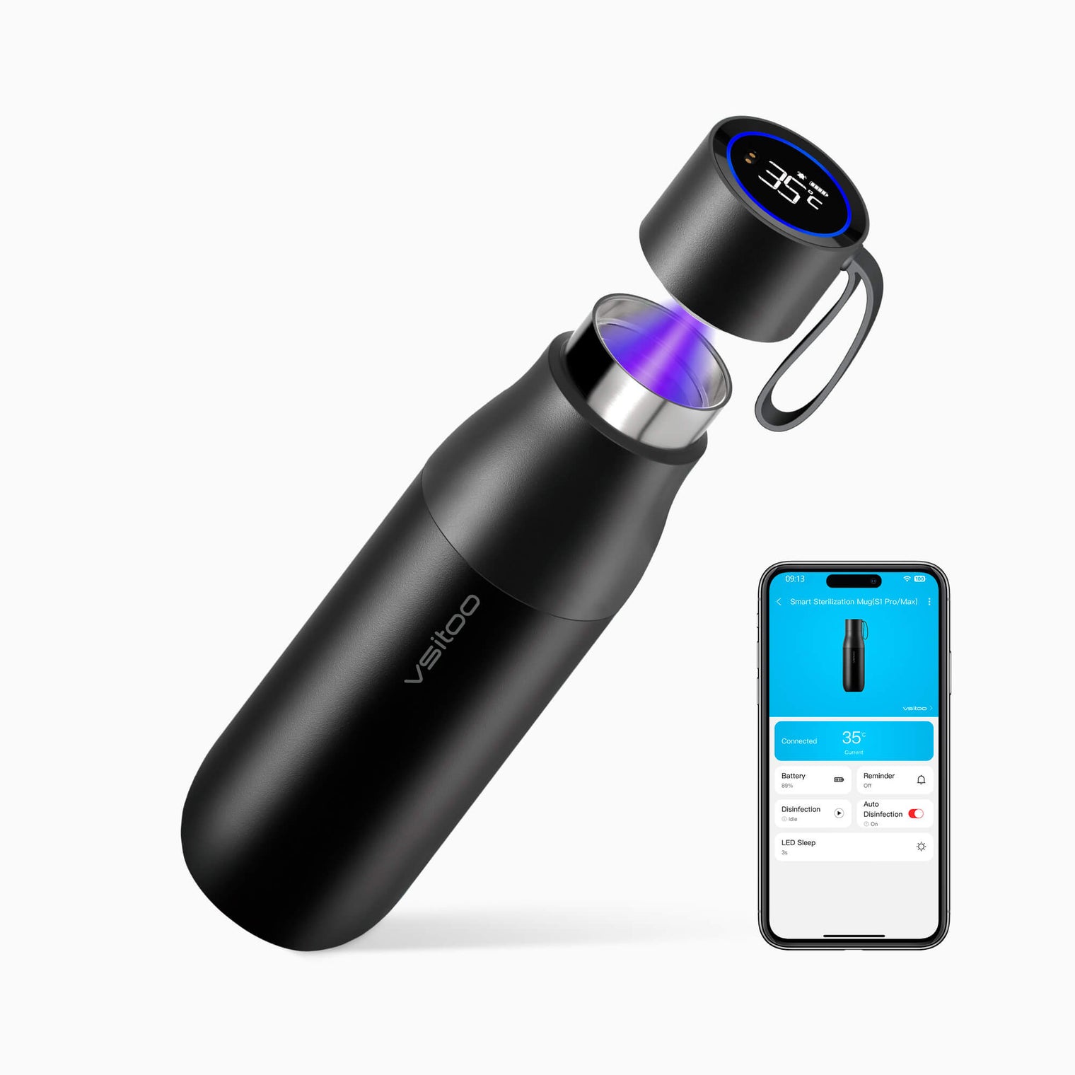 VSITOO AI Self-Cleaning Water Bottle-S1 Pro VSITOO