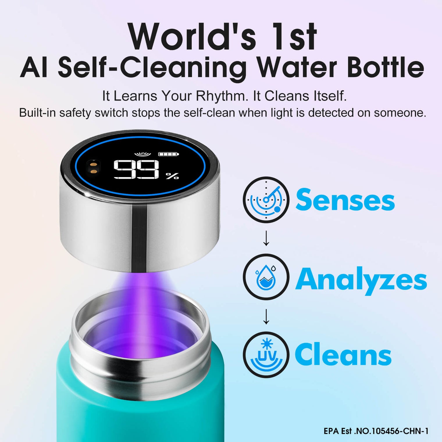 VSITOO AI Self-Cleaning Water Bottle-S1 Lite mini VSITOO